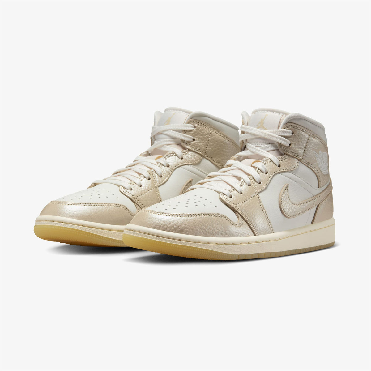 Nike Air Jordan 1 Mid Se 'hoops Gold Pac' Kadın Sarı Spor Ayakkabı