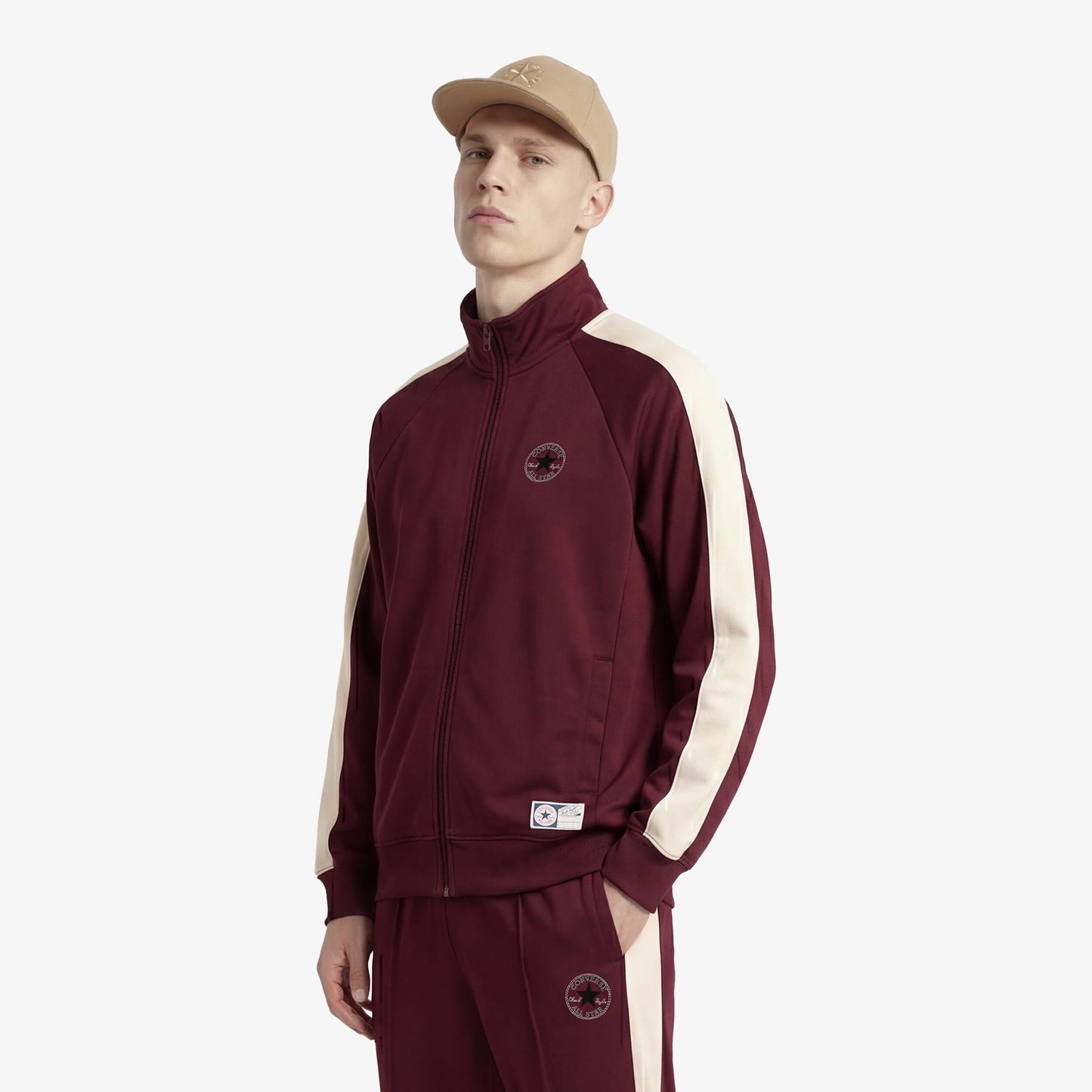 Converse Standard Fit Erkek Bordo Ceket