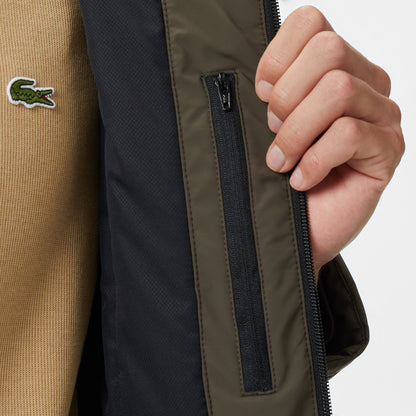 Lacoste Kapüşonlu Regular Fit Erkek Haki Mont