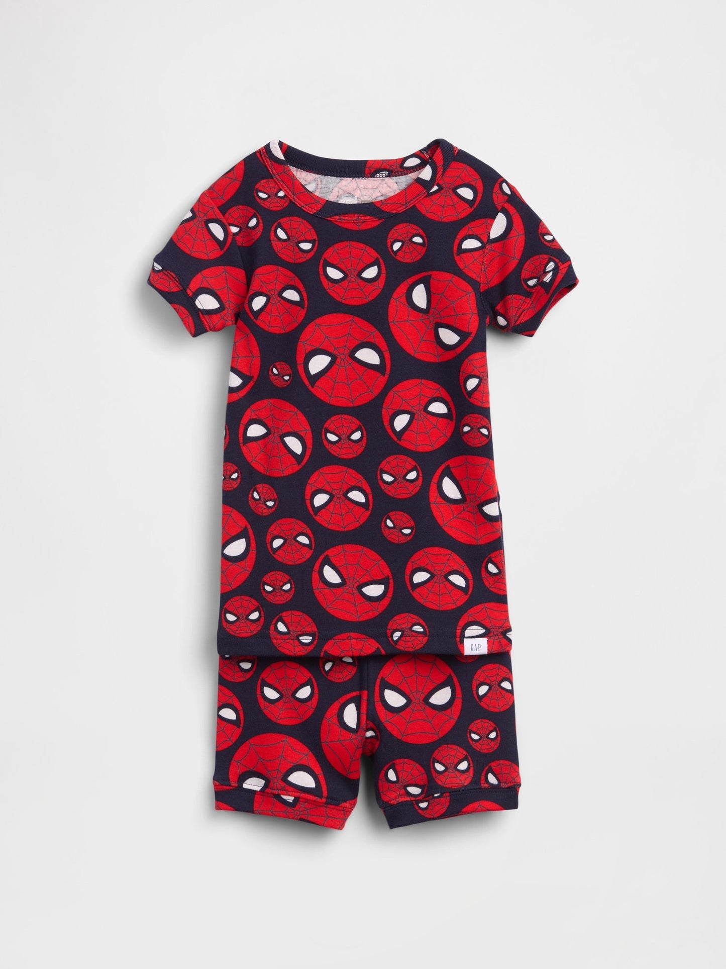 Lacivert Marvel Organik Brushed Pamuk Şort Pijama Seti