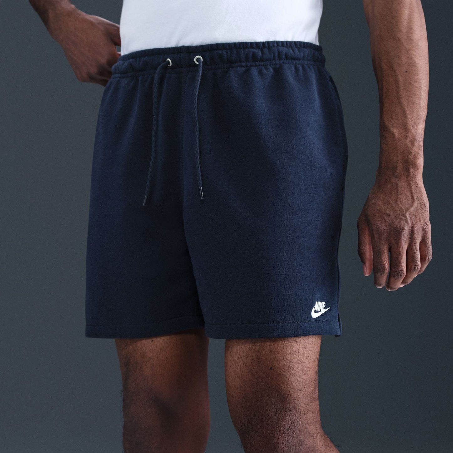 Nike Club Flow French Terry Erkek Lacivert Şort