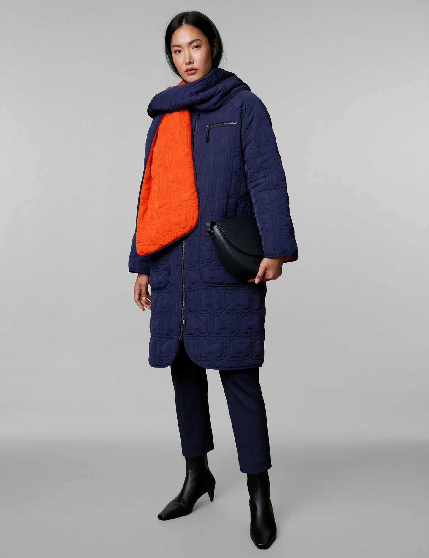 Çift Taraflı Kapitone Puffer Kaban