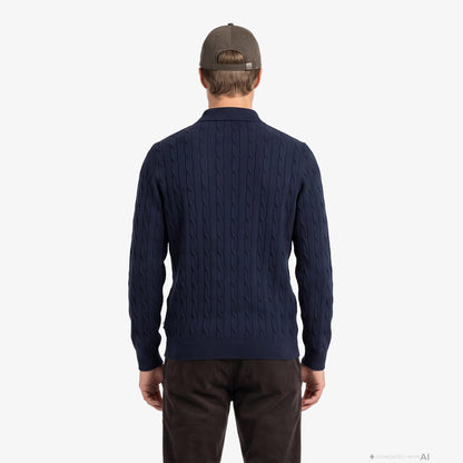Nautica Erkek Lacivert Regular Fit Triko