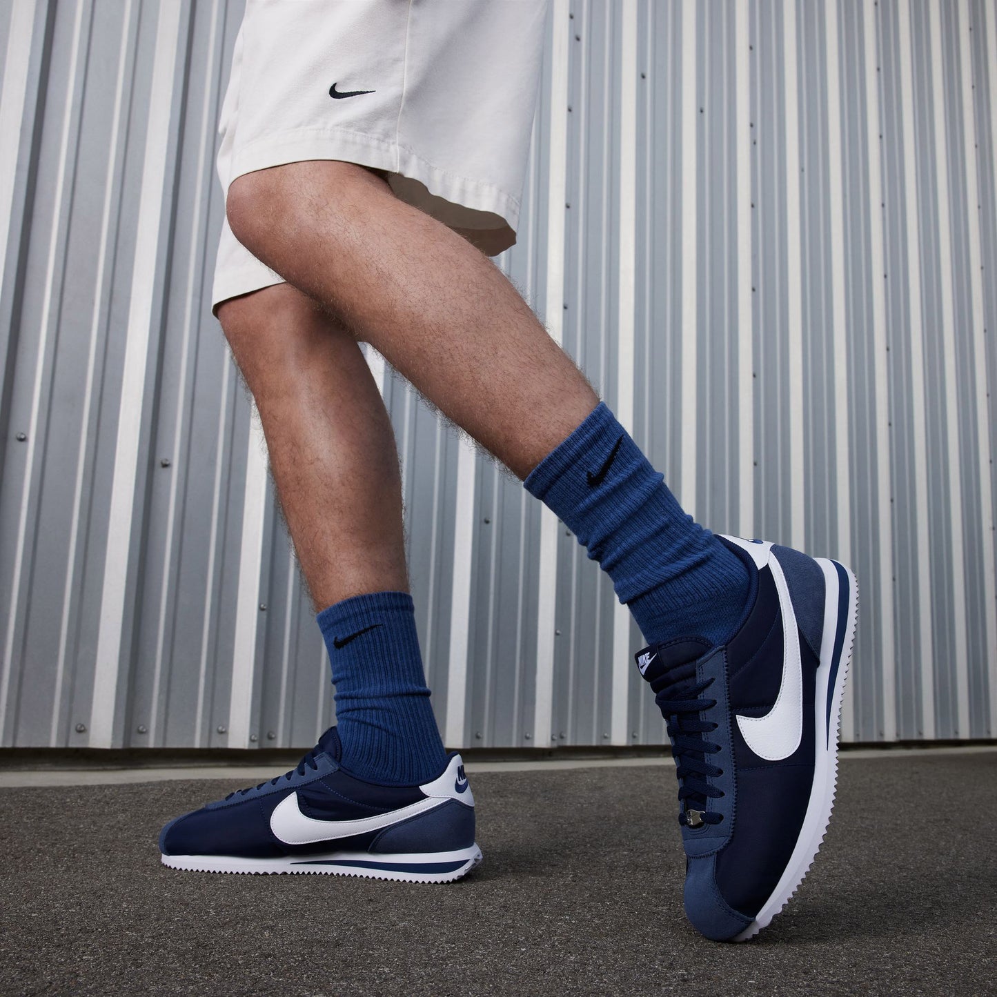 Nike Cortez Textile Erkek Lacivert Spor Ayakkabı