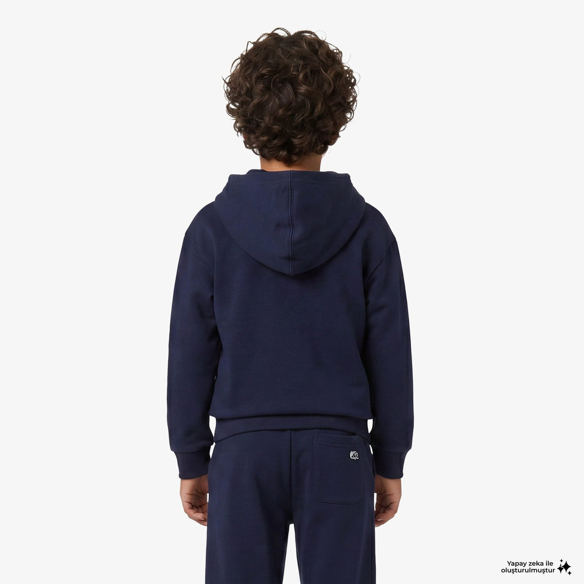 Gap Relaxed Fit Fermuarlı Çocuk Lacivert Sweatshirt