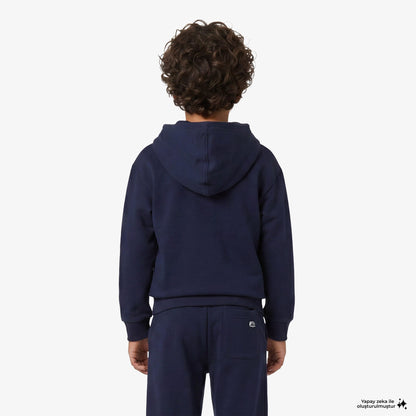 Gap Relaxed Fit Fermuarlı Çocuk Lacivert Sweatshirt