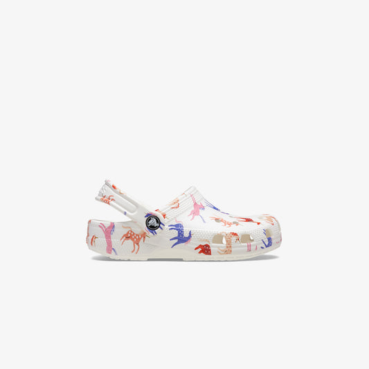 Crocs Classic Character Print K Çocuk Beyaz Terlik
