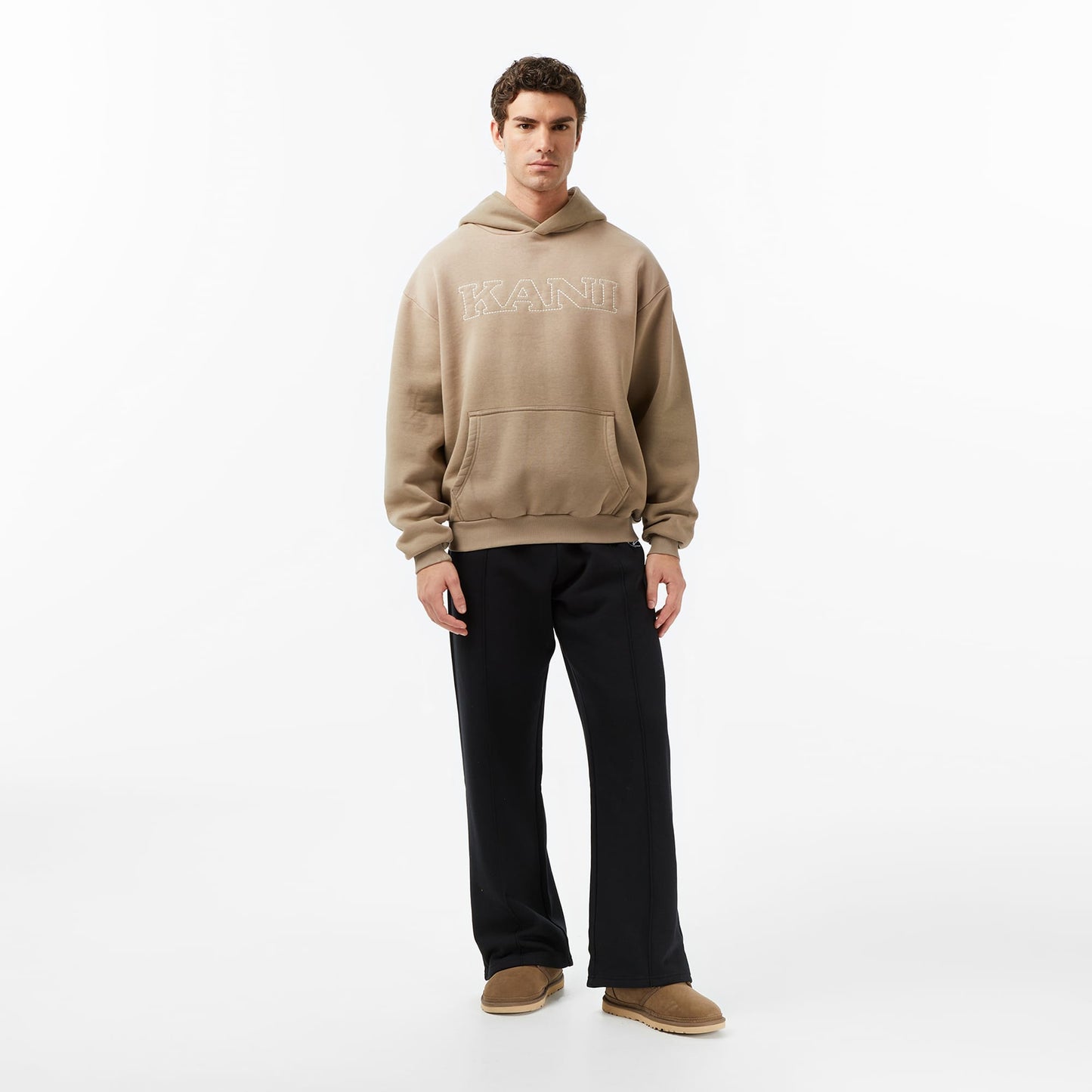 Karl Kani Retro Oversized Erkek Kahverengi Sweatshirt