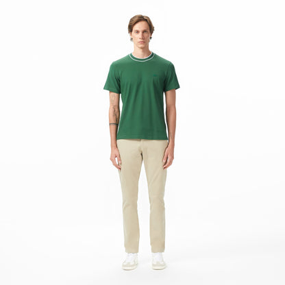 Lacoste Erkek Regular Fit Bisiklet Yaka Yeşil T-shirt