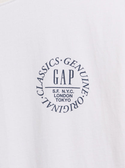 Beyaz Relaxed Grafik Logo T-shirt