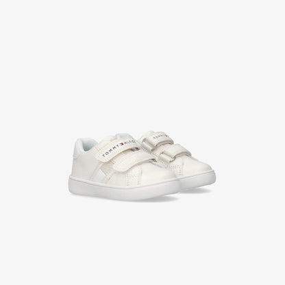 Tommy Hilfiger Flag Velcro Bebek Bej Spor Ayakkabı