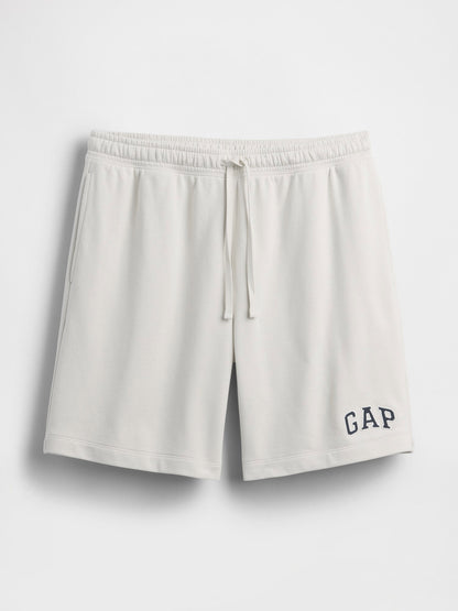 Kırık Beyaz 8'' Gap Logo Fransız Havlu Kumaş Şort