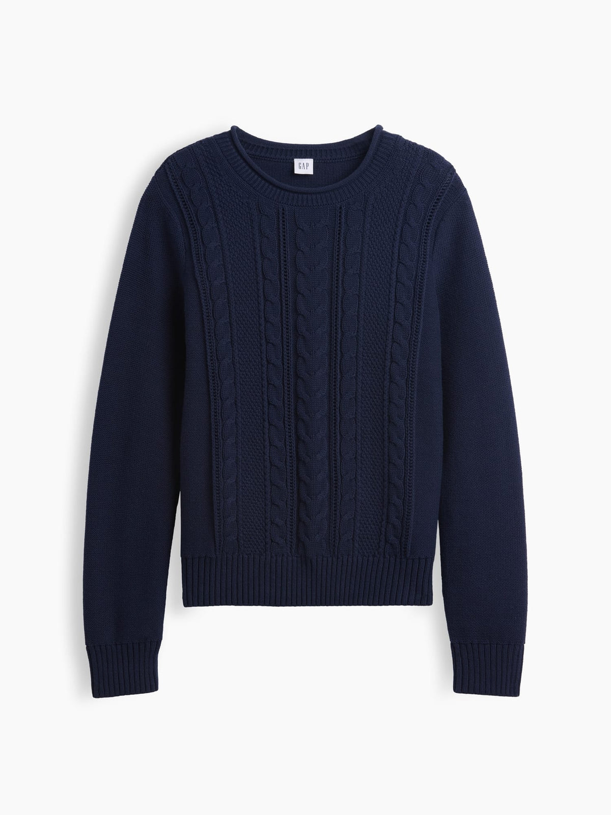 Lacivert Rollneck Cable Örgü Kazak