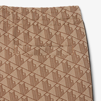 Lacoste Paris Erkek Regular Fit Monogram Açık Kahverengi Eşofman Altı