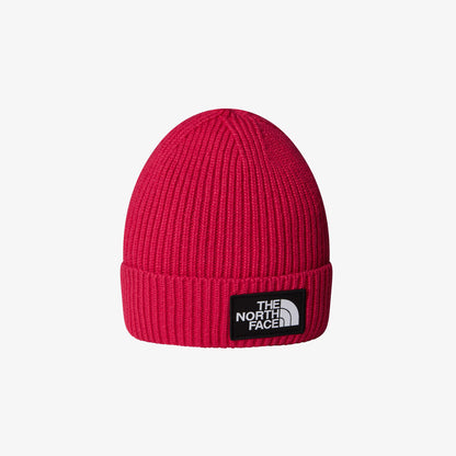 The North Face Logo Box Cuffed Çocuk Kırmızı Bere