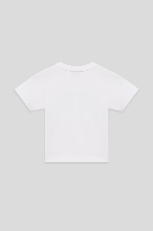 Erkek Bebek Beyaz Tshirt