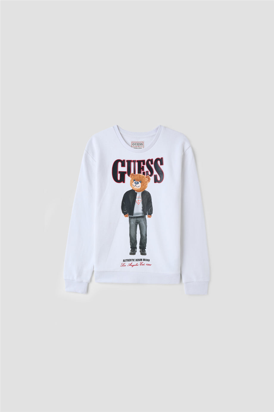 Erkek Çocuk Beyaz Sweatshirt