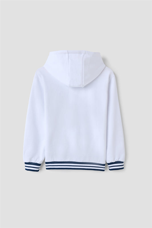 Kız Çocuk Beyaz Sweatshirt