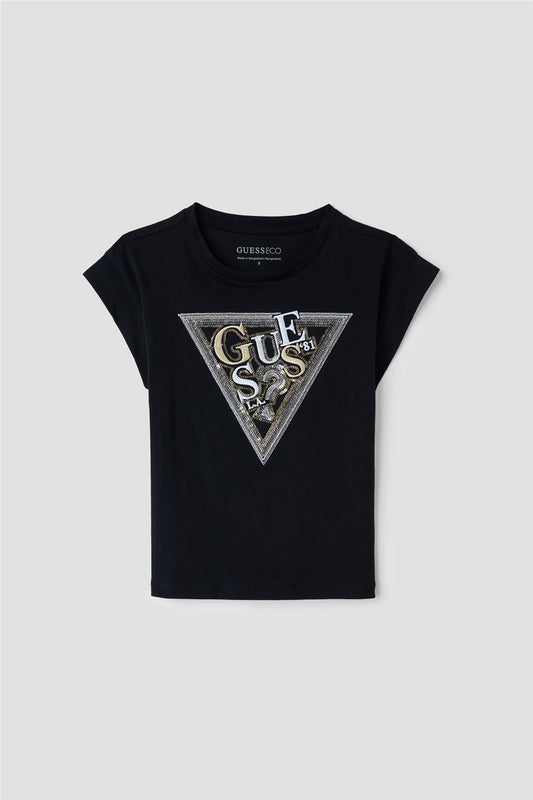 Kız Çocuk Siyah Tshirt