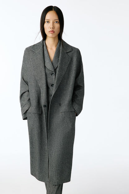 Oversize Midi Antrasit Kaban