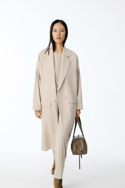Oversize Midi Bej Kaban
